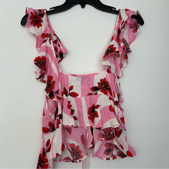 Top shop Cropped Flutter Top - Picture 7 of 14